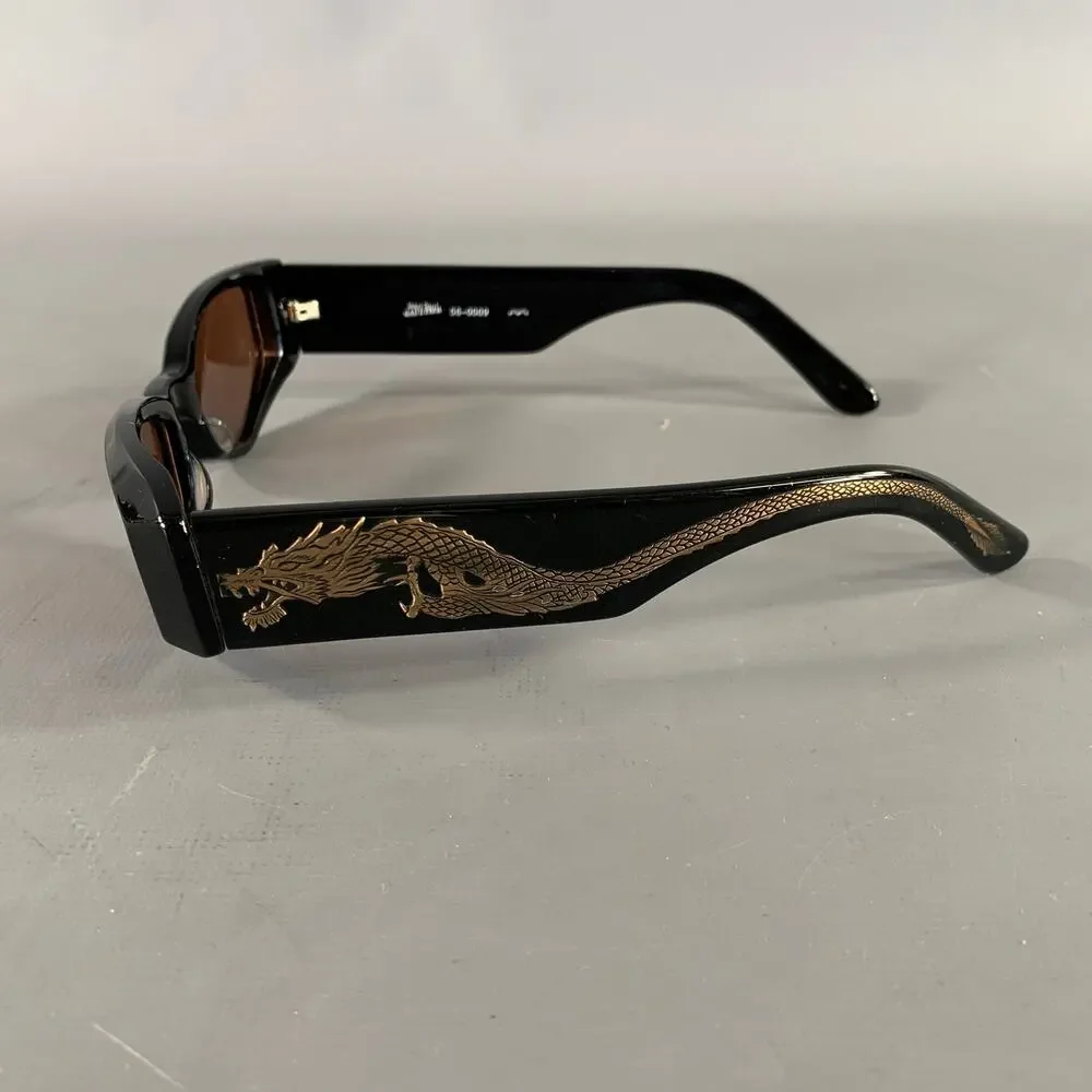 GAULTIER Brown Gold 56-0009 Dragon Sunglasses
